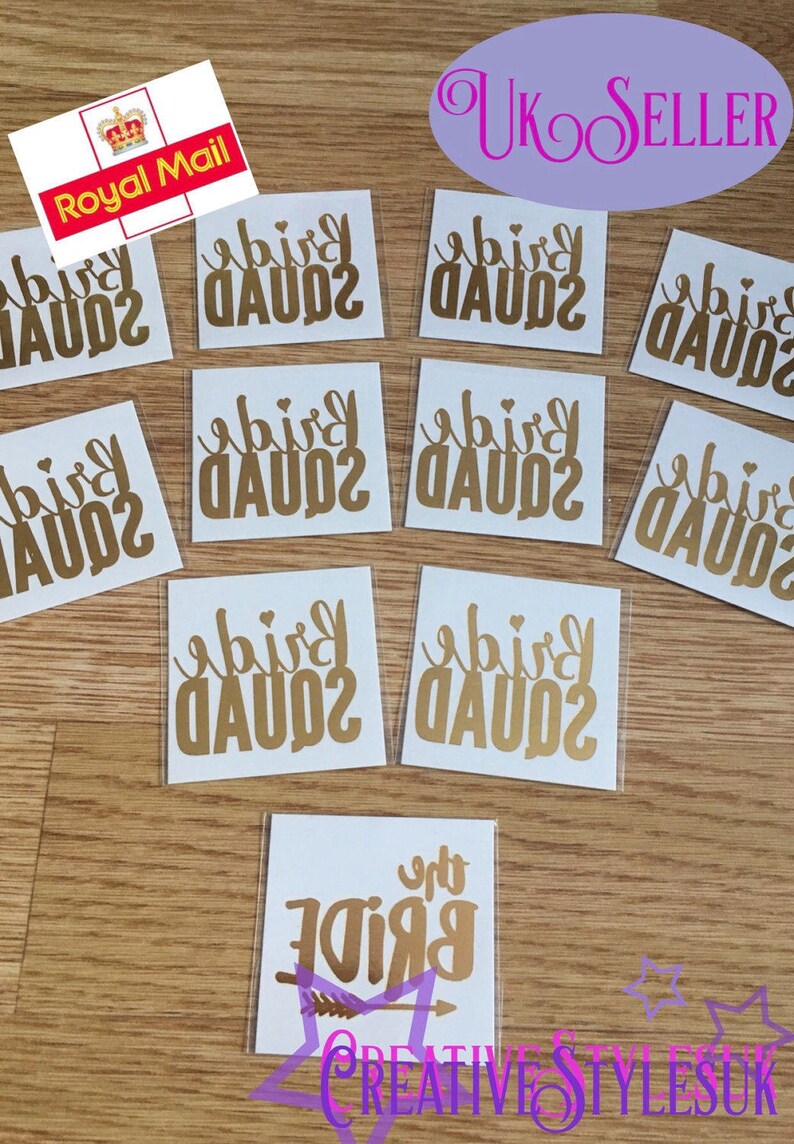 1 FREE For bride 2 Be Bride Tribe tattoo Hen Party Bachelorette Party X15