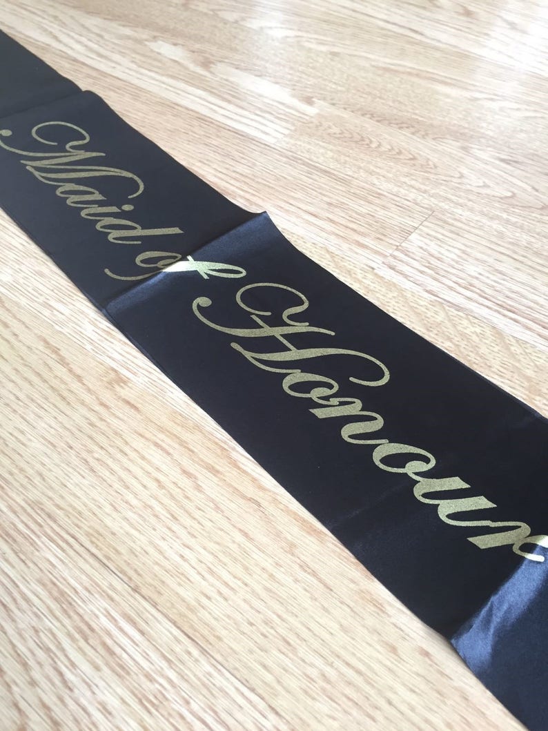 Hen Party sashes mix and match black and gold UK seller bachelorette bride tribe team bride Quick dispatch image 10