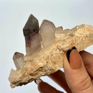 brandberg amethyst cluster with hematite, rare, Namibian, crystal, healing