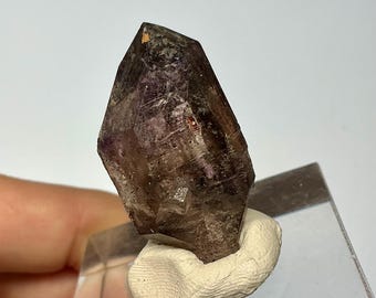 Rauwe chibuku-amethist | Natuurlijke rokerige amethistpunt | Zimbabwaanse mineraalspecimen 9,3 g | Ongepolijst paars kwarts