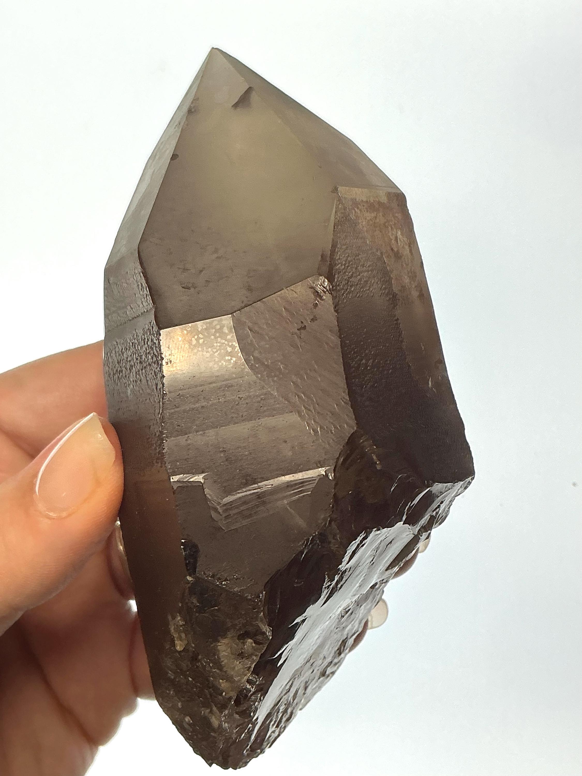 スモーキークォーツ ポイント ブラジル　ミナスジェライス産 スモーキー・ガーデンクォーツ イン・クォーツ ブラジル・ミナス