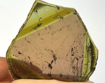 Große Deckel-Wassermelonen-Turmalin Scheibe