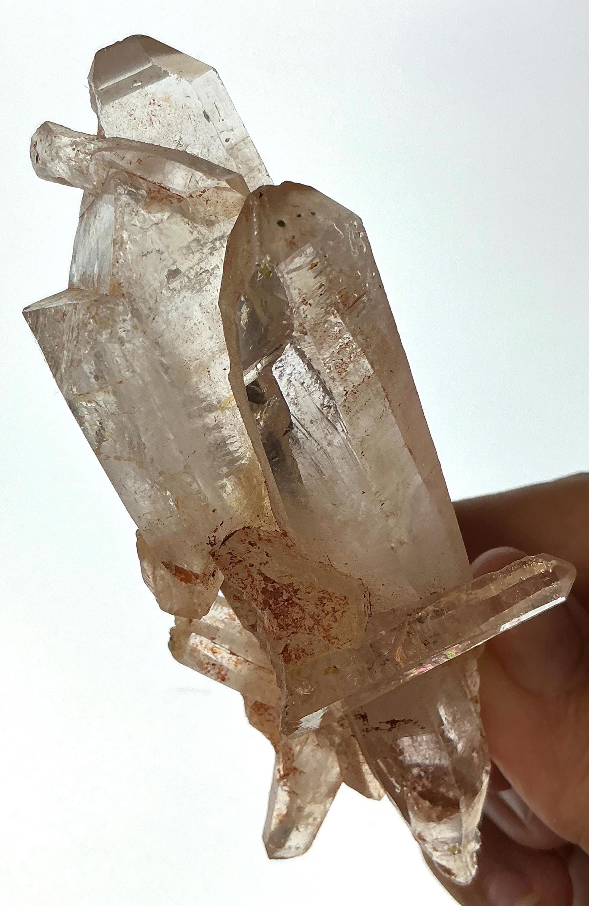 マダガスカル産のホタル石油石英、両端が天然の紫外線反応性 - Etsy 日本