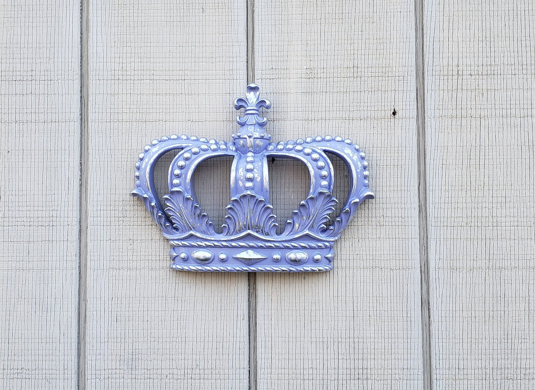 Lavendar Silver Crown Wall Decor Nursery Decor Crib Crown Etsy