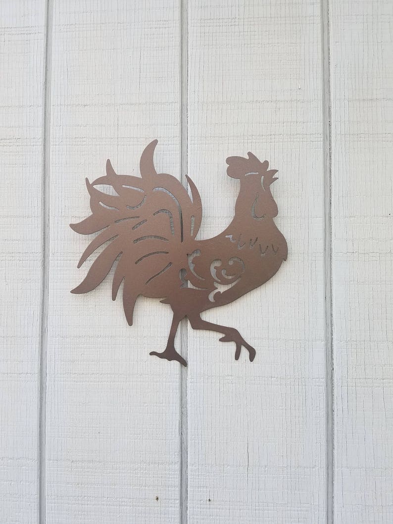 Rooster Wall Art Rooster Decor Kitchen Decor Chicken Etsy