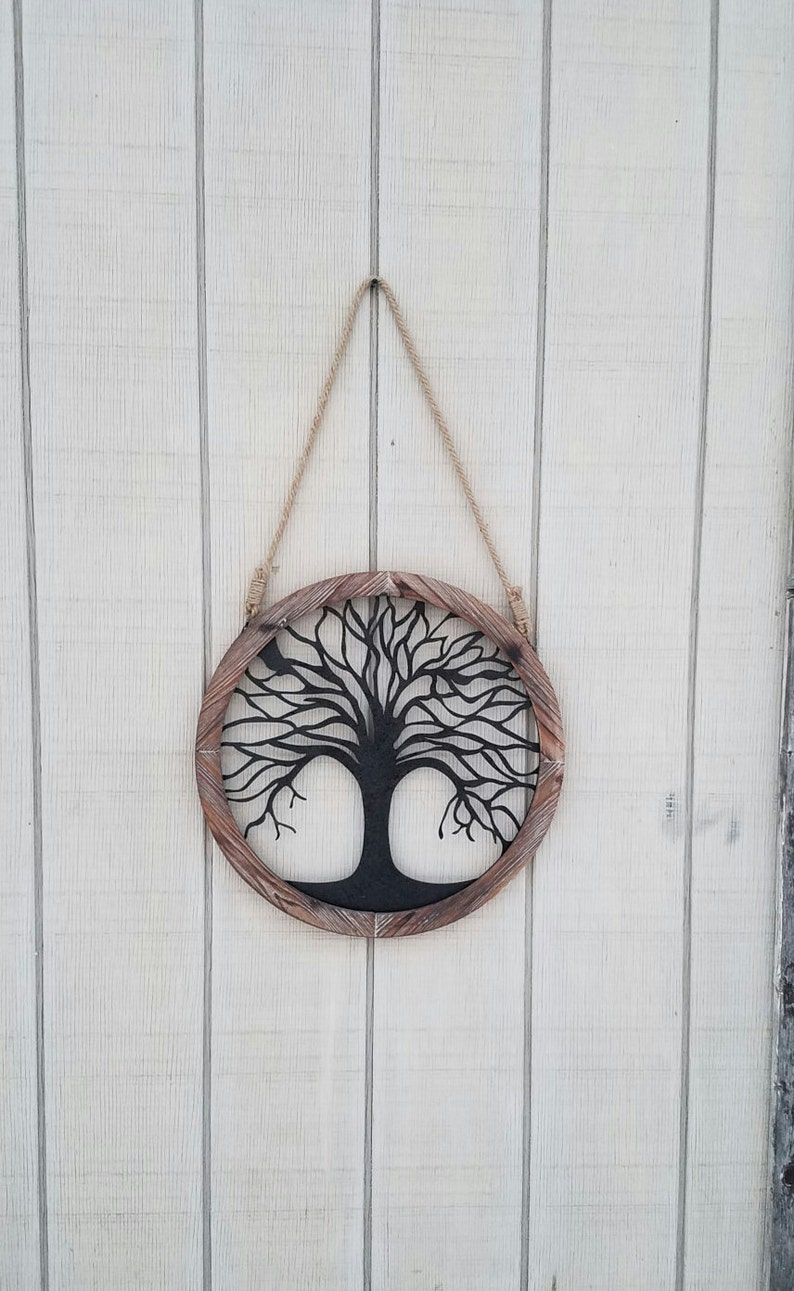 Tree Of Life Wall Art Metal Decor Image 0