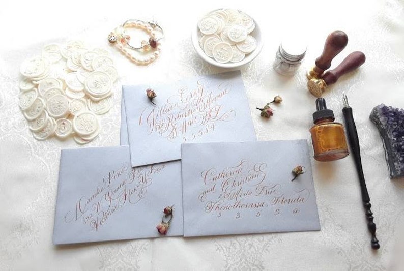 Handwritten Budget Calligraphy Envelope Addressing Fill-ins Only