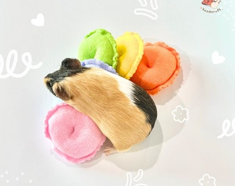 Mini doughnuts pillow (Antipill fleece) for Chinchilla, guinea pig, degu, rabbit and small pets