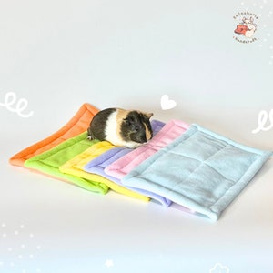 Square bed sheet 20x30cm , Pet Mats urine absorb & Pads Anti-Pill fleece for Chinchilla, Pee Pads guinea pig, ferret, rabbit, or small pets image 1