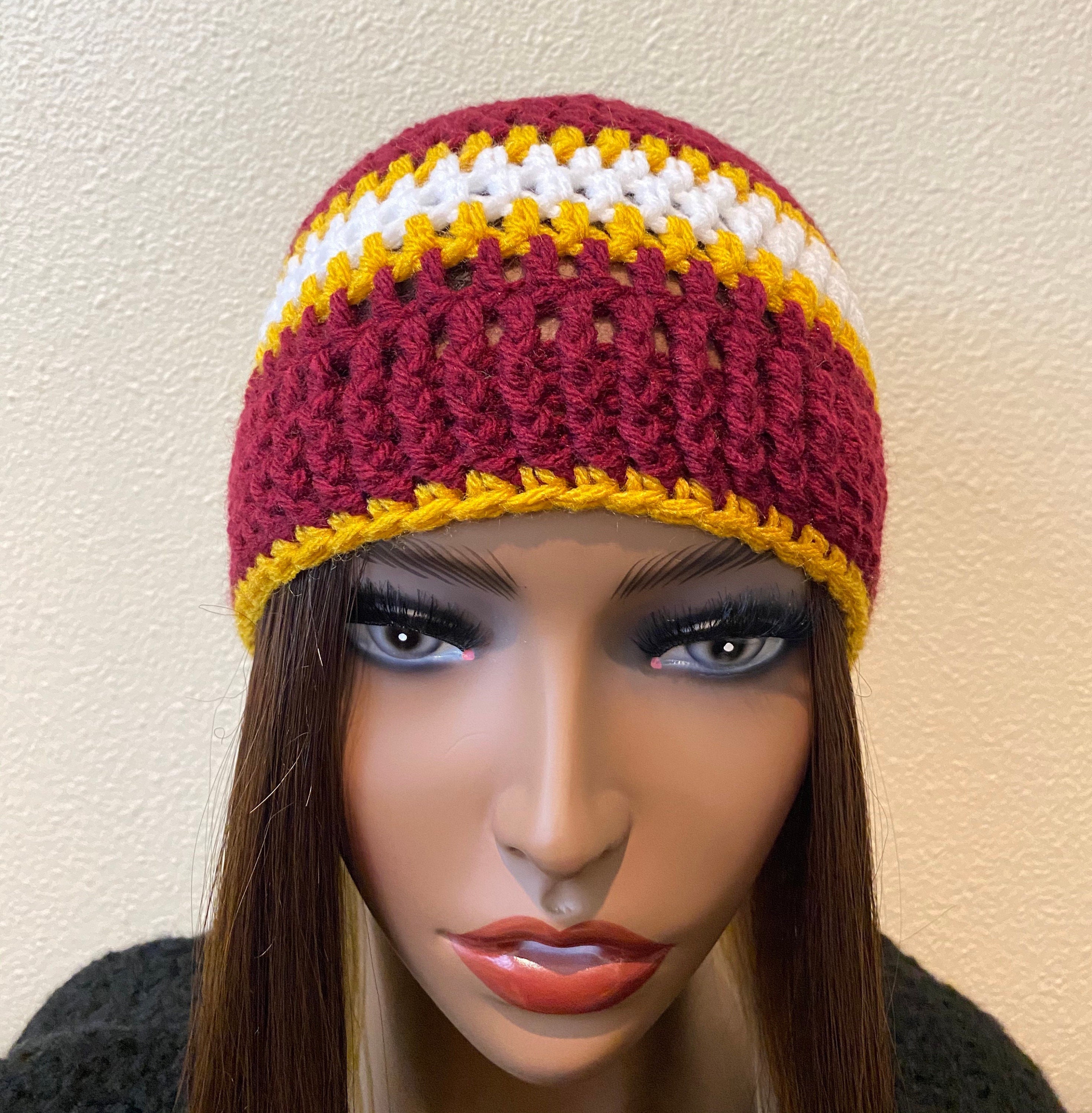 Washington Commanders White Beanie design‎ with logo, stars & rhinestones Washington Commanders 2025 SALUTE-TO-SERVICE Olive Knit  main image 4