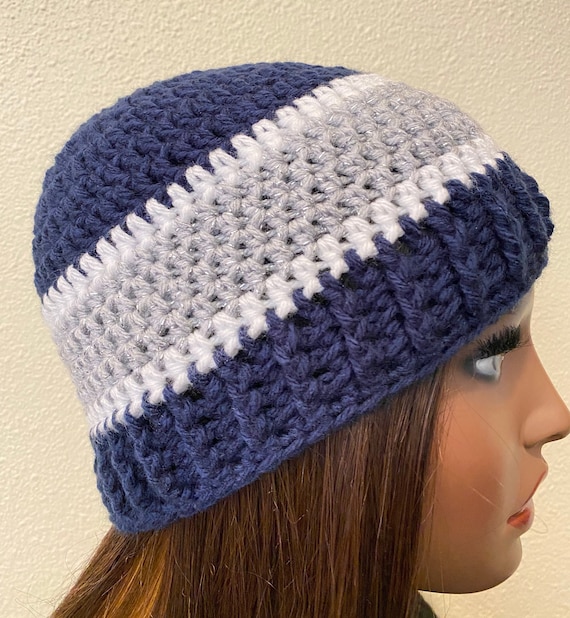 Crochet Dallas Cowboys Team Spirit Beanie Crochet NFL Team Spirit Beanie dallas Cowboys Unisex Beanie Crochet Dallas Cowboys Beanie Etsy