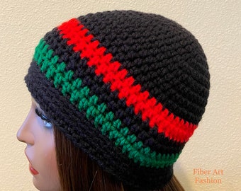 Red Black Green Hat - Etsy