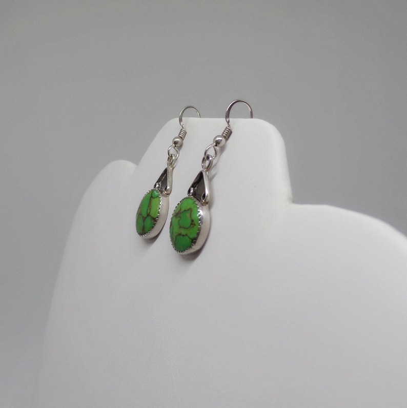 Under 50 Ladies Turquoise Earrings Turquoise Earrings Green Copper Turquoise Earrings Green Turquoise Earrings Gift For Her 1786