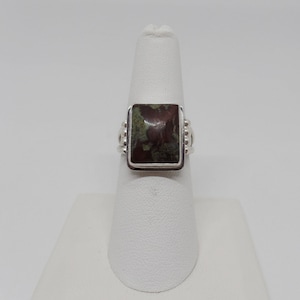 Dragons Blood Jasper Ring, Ladies Jasper Ring, Womens Jasper Ring, Under 75, Gift For Her, Sterling Silver Jasper Ring, Jasper Jewelry, 1841