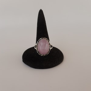 Ladies Kunzite Ring/Sterling Silver Kunzite Ring/Pink Gemstone/Gift For Her/Under 100/2424