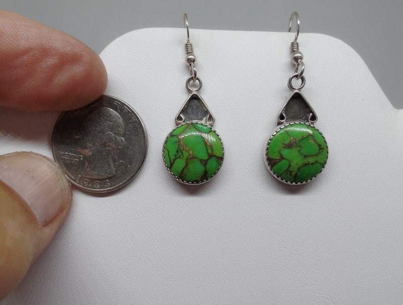 Under 50 Ladies Turquoise Earrings Turquoise Earrings Green Copper Turquoise Earrings Green Turquoise Earrings Gift For Her 1786