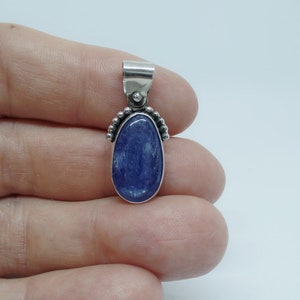 Kyanite Pendant, Sterling Silver Kyanite Pendant, Ladies Kyanite, Kyanite Necklace, Gift For Her, Under 100, Blue Kyanite, 1784