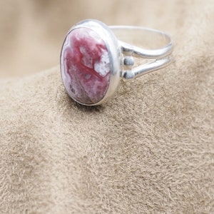 Laguna Lace Agate Ring, Ladies Agate Ring, Sterling Agate Ring, Silver Laguna Lace Agate Ring, 925, Gift For Her, Under 70 Dollars, 1493 image 3