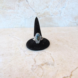 2538, Ladies Sterling Silver Ocean Jasper Ring, Jasper Jewelry, 925 Silver, Handmade Ring, Under 80 Dollars, Gift For Her