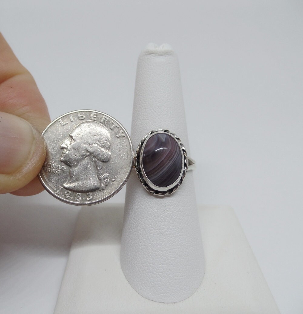 Botswana Ring Ladies Botswana Ring Sterling Silver Botswana Etsy