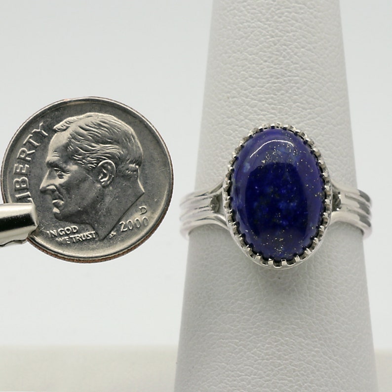 Gift for Her Lapis Lazuli Ring Under 75 Sterling Silver 925 Ring Blue Lapis Ring Ladies Sterling Silver Lapis Lazuli Ring #1958