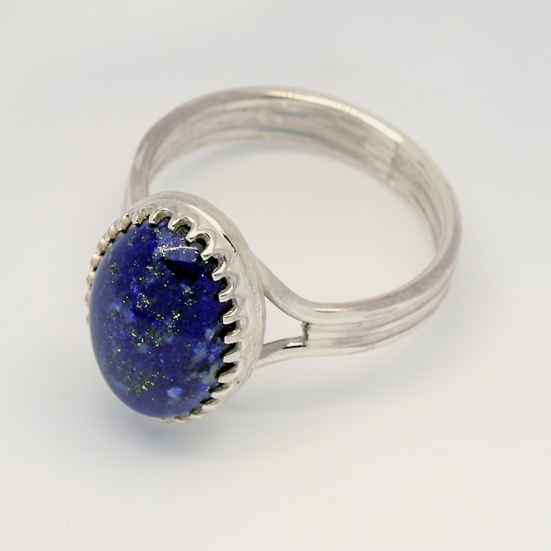 Gift for Her Lapis Lazuli Ring Under 75 Sterling Silver 925 Ring Blue Lapis Ring Ladies Sterling Silver Lapis Lazuli Ring #1958