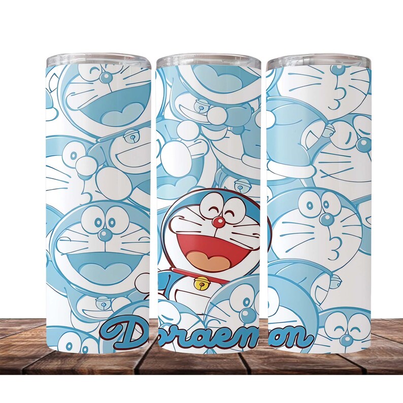 50 Doraemon Tumbler Bundle Anime Tumbler 20oz Skinny Etsy