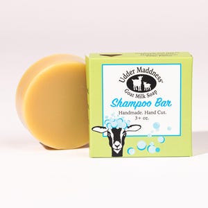 Goat Milk Shampoo Bar – Gentle, Low-Waste Hair Cleanser with Lavender, Rosemary & Tea Tree
