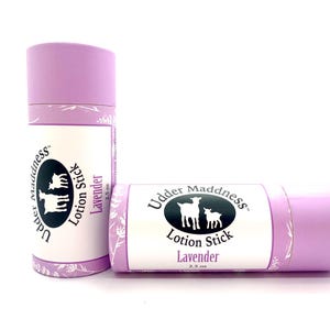 Lavender Goat Milk Lotion Stick  All Natural Sensitive Skin Essential Oils Eczema No Palm Oil Eco Friendly Packaging Travel Stocking Stuffer