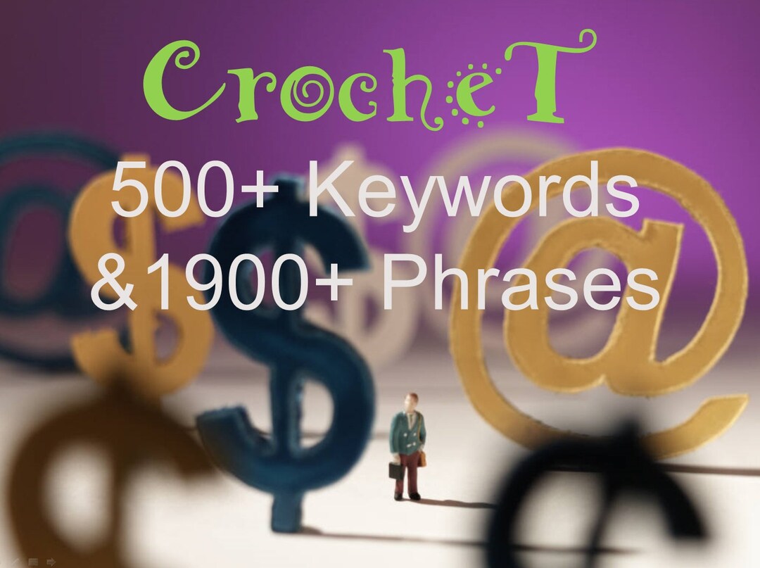 592 Top Crochet Keywords 1923 Phrases for Etsy and Online Listings