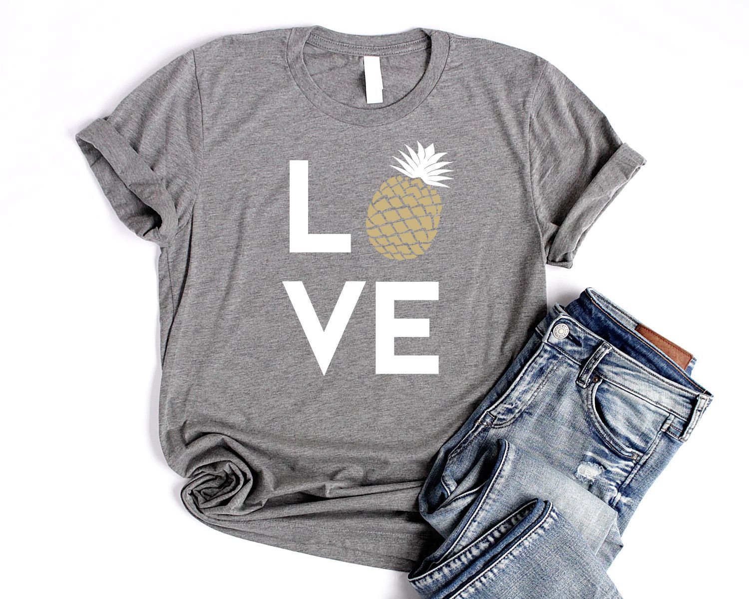 Love Pineapple Shirt Unisex Pineapple 