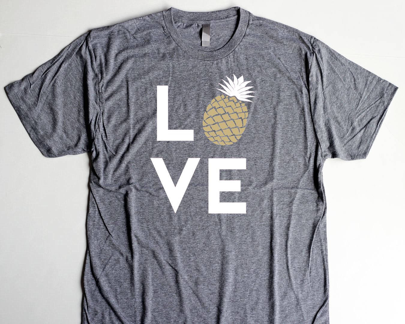 Bridal Party Shirt Pineapple Shower Unisex Summer Pineapple Shirt Slim-fit Women Shirt Women LOVE Shirt  Shirt Cute Pineapple Birthday Party