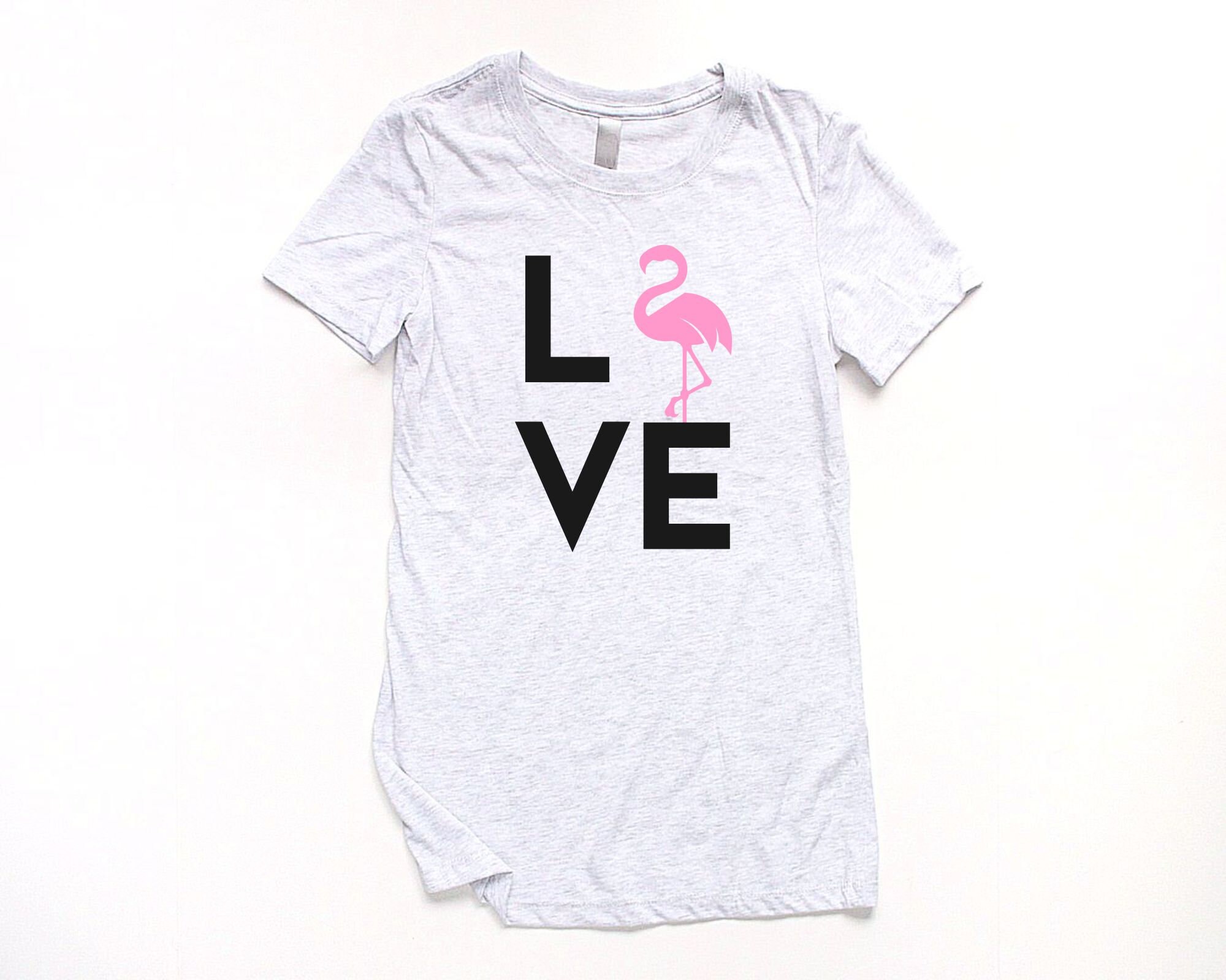 Flamingo Shirt LOVE Junior Fitted Pink Flamingo Party Shirts - Etsy