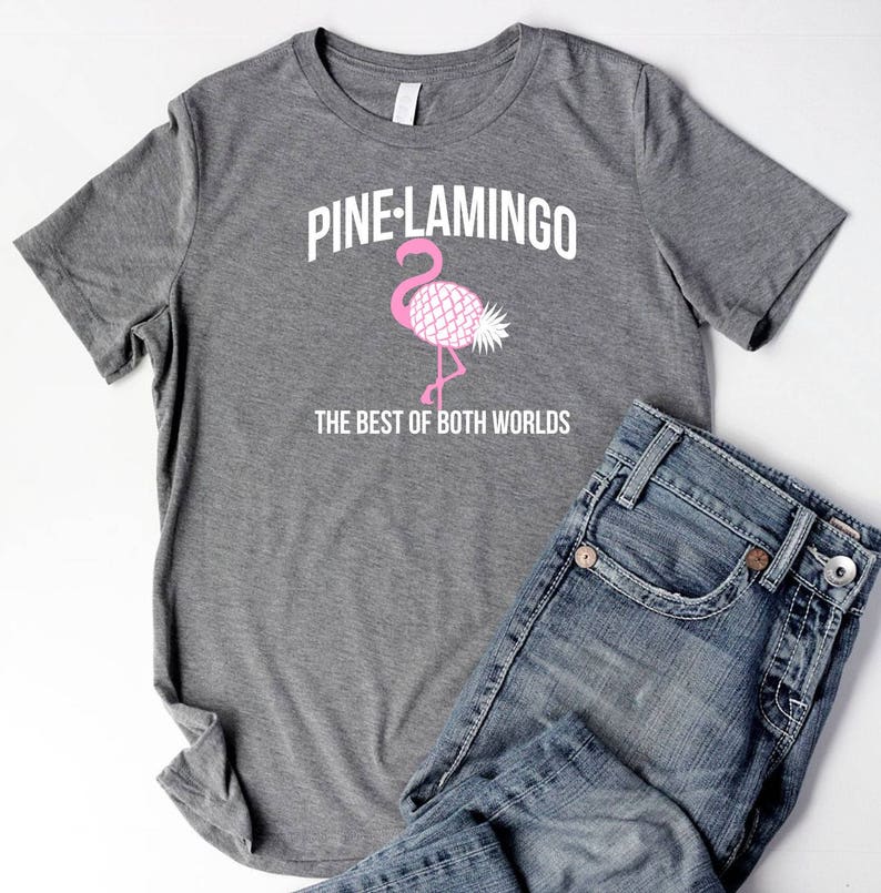 Pineapple Flamingo Shirts Women Pinelamingo Party Shirt Bridal - Etsy