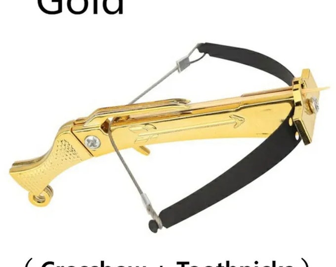 Mini Crossbow Finger Size Pistol Crossbow Archery Arrows Keychain FULL