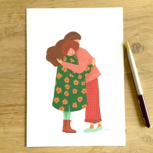 Große A5 Hug 1 Karte, Wandposter oder Geschenk