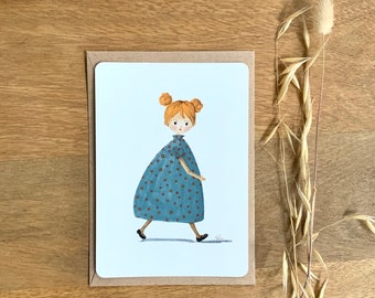 Illustrated card "Pompon d'or"