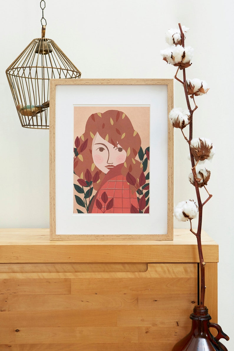 Poster A4, Autumn, printing of an original illustration image 1