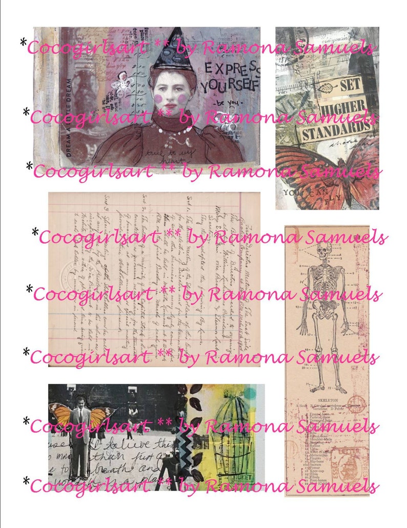 Art Journal Essentials Mixed Media Printable Etsy