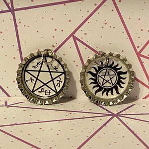 Supernatural Devils Trap and Anti possession sigil pins.