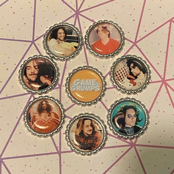 Game Grumps - Pins, Pendants, Magnets