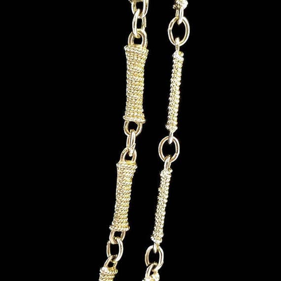Silver Chain Link  Accessocraft NYC 60" Necklace … - image 2