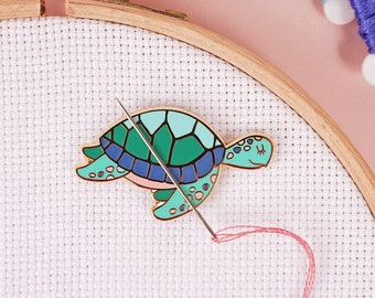 Turtle - Magnetic Needle Minder for Cross Stitch