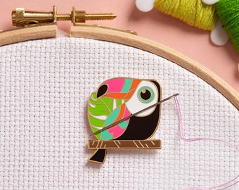 Tropical Toucan - Magnetic Needle Minder for Cross Stitch