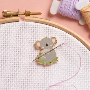 Koala Magnetic Needle Minder for Cross Stitch, Sewing, Embroidery and Needlework image 1