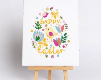 Easter Blooms - Cross Stitch PDF Pattern (Digital Instant Download)