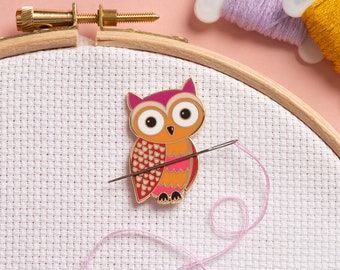 Owl - Magnetic Needle Minder for Cross Stitch, Sewing, Embroidery and Needlework