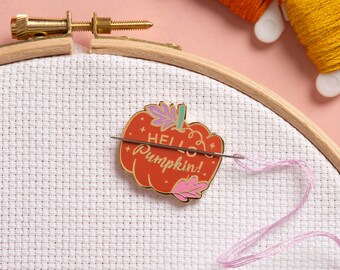 Pumpkin - Magnetic Needle Minder for Cross Stitch