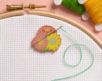 Flowers - Magnetic Needle Minder for Cross Stitch, Sewing, Embroidery and Needlework