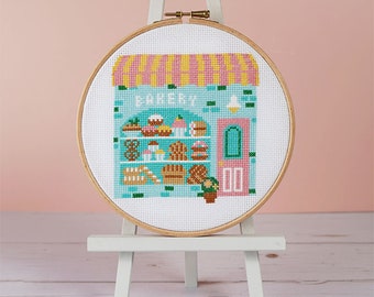 Piece of Cake Bakery Cross Stitch PDF Pattern (Digital Instant Download)